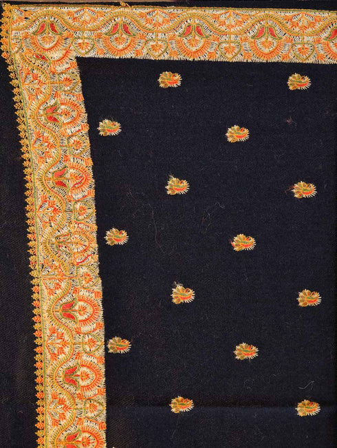Women's Pure Wool Faux Pashmina Hand Embroidery Shawl